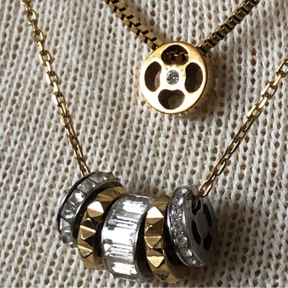 Henri Bendel Two Tone Layered Necklace